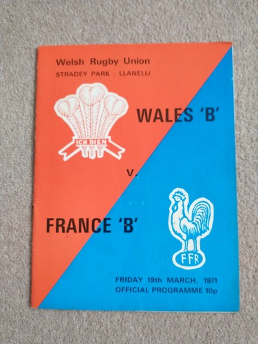 Vintage wru official programme - wru,