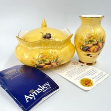 Vtg Aynsley Orchard Gold Sugar