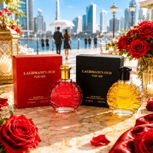 Laghmani oud red black - oud, edp