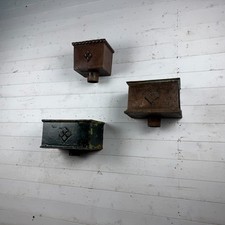 3 Mixed Size Antique Cast Iron