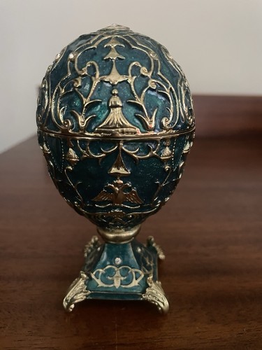 Enamel faberge egg trinket box - egg,