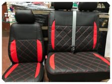 SEAT COVERS FOR VOLKSWAGEN T4 T5  T6 ECO LEATHER+ BENTLEY STITCHING