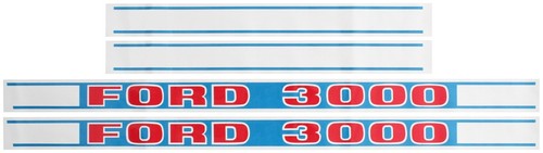 Ford 3000 tractor decal set - ford,