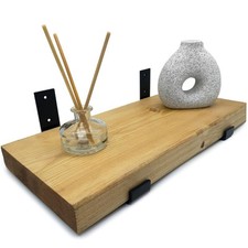 Wooden Board Wall Shelf Handcrafted Rustic Wooden Shelves Brackets Display Shelf