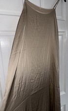 Shein Women's Satin Chemise Sleepwear Nightdress Cami Slip Dress, Size L