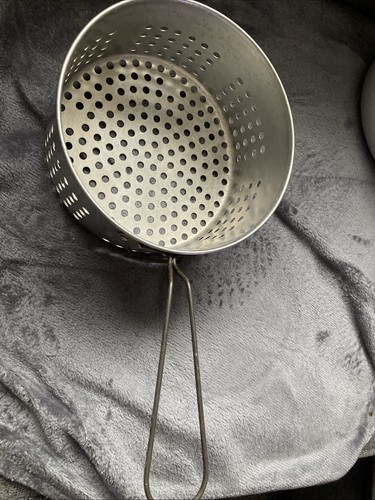 Vintage aluminium basket - vintage, basket/