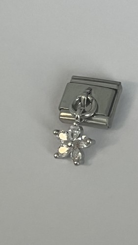 Crystal flower silver - crystal,