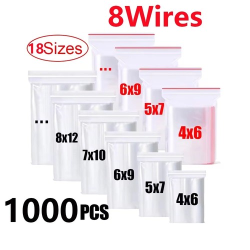 100 small clear plastic - clear, bags