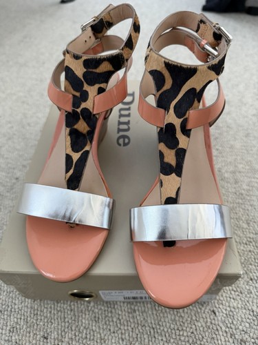 Dune wedge sandals size 36 - bn,