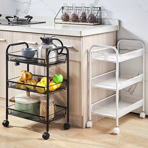 Tier storage trolley cart - trolley, on