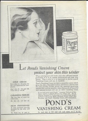 Old advertisement for pond - for, pond's