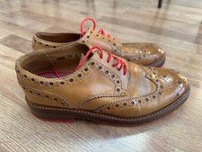 Grenson brogue lace shoes - up,