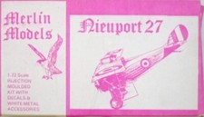 MERLIN 1/72 NIEUPORT 27
