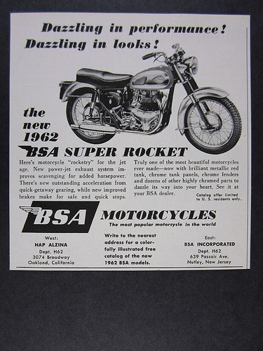 1962 bsa a10 super - 1962,