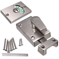 Door lock indicator toilet - door,
