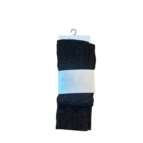 Black glitter tights size - glitter,