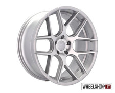 Haxer SSA03 R17 5x120 alloy wheels 8j 4x 18 inch silver shining rims for E39