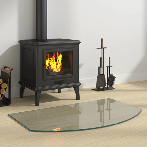 Fireplace glass plate - fireplace,