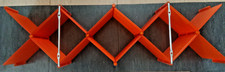 Ikea Gaxa CD storage wall mounted rack expandable orange retro rare
