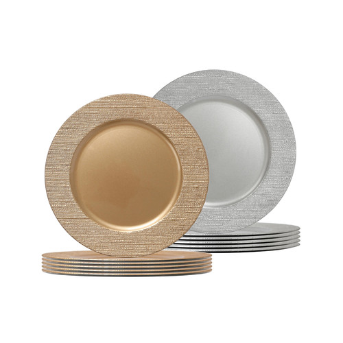 Round charger plates - plates, 33cm