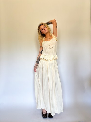 Edwardian silk two piece - edwardian,