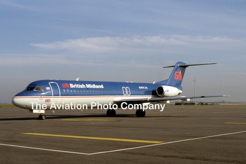 British midland fokker 100 - fokker,