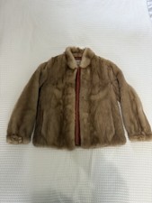 Dysons Furries LTD Vintage Mink Real Fur Coat Ladies Small Made In England