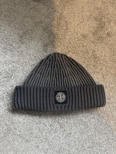 Men's Stone Island Grey Beanie