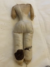 ANTIQUE DOLLS CLOTH BODY. TLC. NO LIMBS OR HEAD. SUITABLE FOR A WAX DOLL.