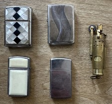 Job Lot Of Zippo etc Lighters Mother Of Pearl Diamond Onyx Texas Twister etc