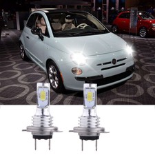 FOR FIAT 500 595 2007+ H7 HEADLIGHT Kit LED WHITE Bulbs PURE WHITE 6000K UPGRADE