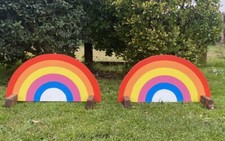 Horse & Pony Pair Of Rainbow Show Jump Fillers