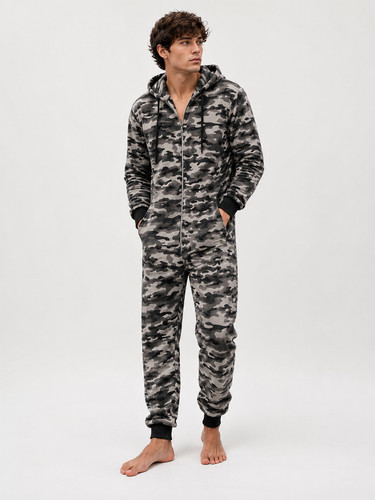 Men camouflage hooded - men's,