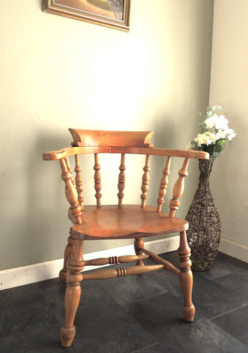 Lovely antique oak smokers - oak, bow