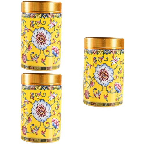 3pcs ceramic tea canister - ceramic,