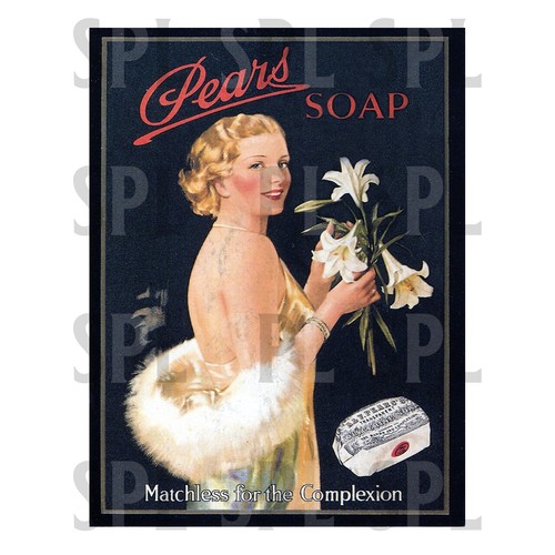 Pears soap retro metal - pears,
