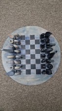 African soapstone chess set