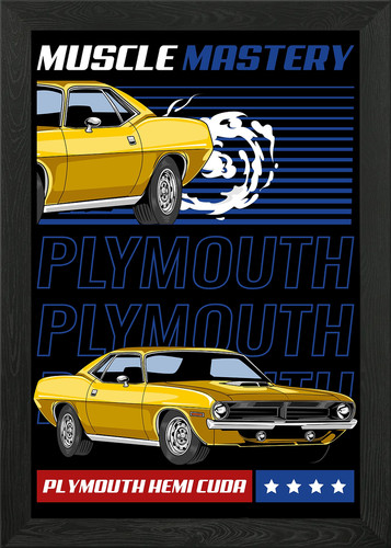 Hemi cuda muscle car - hemi,