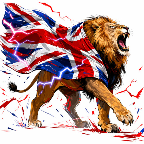 British lion waterproof decal - waterproof,