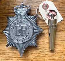 Liverpool Police Whistle TNC and Humberside Police Badge
