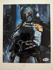 JEREMY BULLOCH JASON WINGREEN Star Wars signed 8x10 Photo Boba Fett BAS COA D