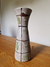 Vintage Mid Century West German Vase Pop Art Pottery Abstract 60s 70s Rare