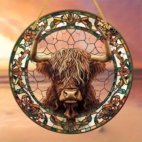 Stained glass plate colorful - stained,