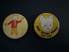 Rupert the bear badges - bear,