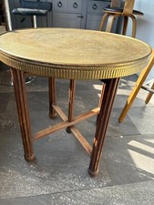 Brass moroccan table - brass,