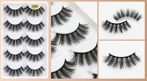 Eyelashes pair mink false - pair, 3d
