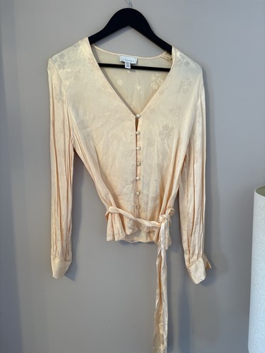 Topshop pale peach satin - topshop,