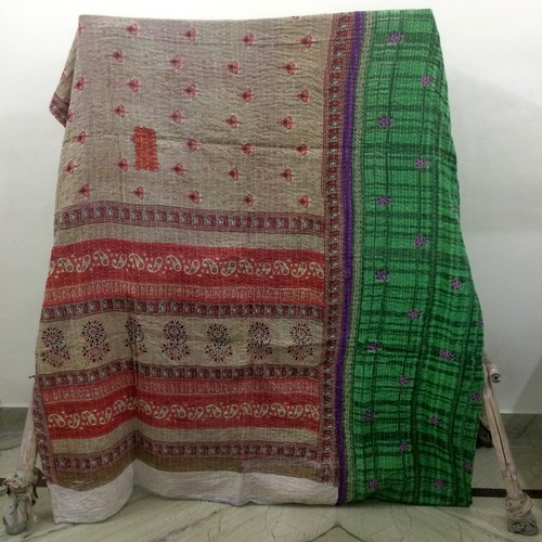 Reversible vintage kantha - reversible,