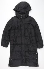 H&M Girls Black Long Hooded
