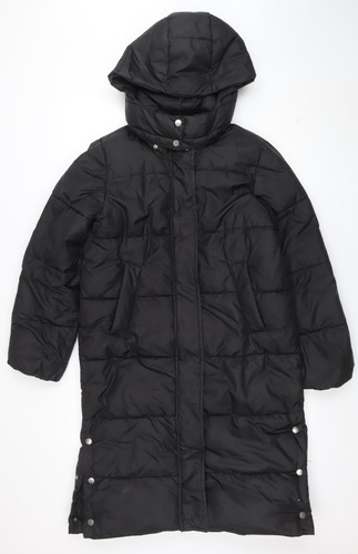 Girls black long hooded - h&m,